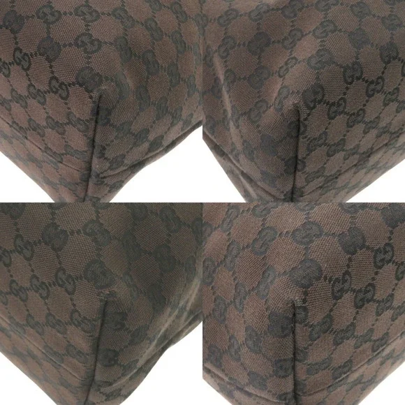 GUCCI Brown Canvas Tote Bag - Picture 5 of 9